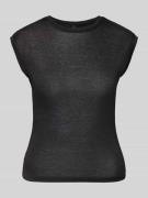 Vero Moda Slim Fit T-Shirt aus Viskose-Mix Modell 'SARAH' in Black, Gr...