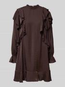 Vero Moda Knielanges Kleid aus Viskose-Mix Modell 'LIZZI' in Schoko, G...