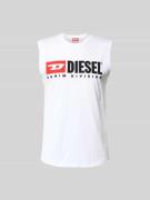 Diesel Tanktop mit Label-Print in Weiss, Größe M