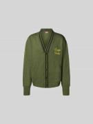 Kenzo Strickjacke mit Knopfleiste in Khaki, Größe L