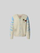 Kenzo Strickjacke mit Knopfleiste in Mittelgrau, Größe L