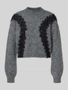 Noisy May Cropped Strickpullover mit Woll-Anteil Modell 'SUTTON' in Mi...
