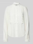 LOLLYS LAUNDRY Hemdbluse mit Knopfleiste Modell 'Ariel' in Weiss, Größ...
