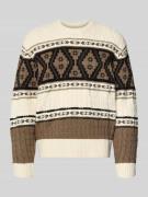 Redefined Rebel Strickpullover im Allover-Look Modell 'HENSON' in Offw...
