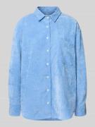 0039 Italy Hemdbluse mit Knopfleiste Modell 'BETTY' in Hellblau, Größe...