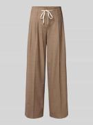 Cambio Hose mit weitem Bein und Bügelfalten Modell 'ADDISON' in Camel ...