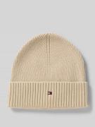 Tommy Hilfiger Beanie aus Baumwoll-Kaschmir-Mix in Beige, Größe 1