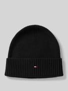 Tommy Hilfiger Beanie aus Baumwoll-Kaschmir-Mix in Black, Größe 1