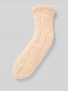 CAPELLI NEW YORK Socken mit geripptem Abschluss in Offwhite, Größe 1