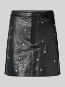 mbyM Minirock in Leder-Optik Modell 'Altari' in Black, Größe L