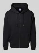 Jack & Jones Sweatjacke mit Kapuze Modell 'BRADLEY' in Black, Größe M