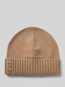 Lauren Ralph Lauren Beanie mit Label-Detail in Camel, Größe 1