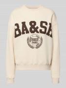 Bash Sweatshirt mit Label-Print Modell 'FENJA' in Beige, Größe S