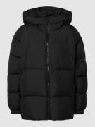 Tom Tailor Denim Regular Fit Steppjacke mit Kapuze in Black, Größe M