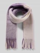 Tom Tailor Denim Schal mit langen Fransen in Lila Melange, Größe 1