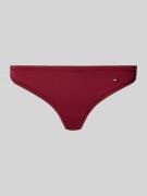 TOMMY HILFIGER String mit Logo Stitching in Rot, Größe L