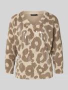 Betty Barclay Strickpullover mit 3/4-Ärmel in Taupe, Größe 36