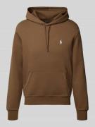Polo Ralph Lauren Hoodie mit Label-Stitching und Känguru-Tasche in Haz...