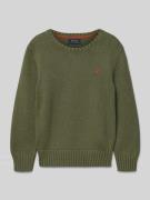 Polo Ralph Lauren Teens Strickpullover mit Label-Stitching in Hellgrue...