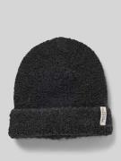 Marc O'Polo Mütze aus Woll-Alpaka-Mix in Dunkelgrau Melange, Größe 1