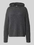 Marc O'Polo Relaxed Fit Hoodie aus Schurwoll-Mix in Dunkelgrau Melange...