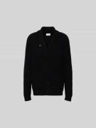 Filippa K Strickjacke mit Knopfleiste in Black, Größe L