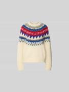 Closed Pullover mit gerippten Abschlüssen in Ecru, Größe L