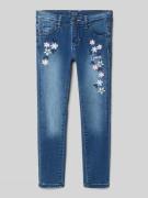 Guess Skinny Fit Jeans mit Stitchings in Blau, Größe 104