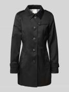 Fuchs Schmitt Trenchcoat mit Leistentaschen in Black, Größe 36