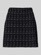 Liu Jo White Minirock mit Reißverschluss in Metallic Black, Größe S