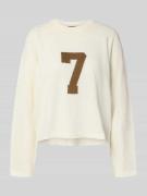 Review Strickpullover mit überschnittenen Schultern in Offwhite, Größe...