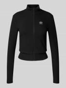 adidas Originals Jacke in Ripp-Optik mit Label-Stitching und Reißversc...