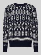 Tommy Hilfiger Relaxed Fit Strickpullover aus Woll-Mix in Marine, Größ...