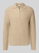 G-Star Raw Regular Fit Strickpullover mit Woll-Anteil in Beige, Größe ...