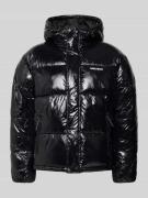 REVIEW Steppjacke mit Label-Detail in Black, Größe M