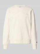 CHAMPION Sweatshirt mit Label-Stitching und Rundhalsausschnitt in Offw...