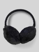 Pieces Ohrenwärmer mit Webfell-Optik Model 'JEANEL' in Black, Größe 1
