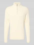 Lindbergh Relaxed Fit Pullover mit Strukturmuster in Offwhite, Größe X...