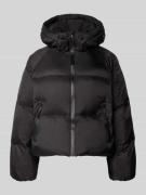 WITHBLACK Steppjacke mit Kapuze in Black, Größe L