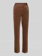 Marc Cain Hose mit elastischem Bund in Mittelbraun, Größe 34