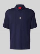 HUGO Relaxed Fit Poloshirt aus Viskose-Mix Modell 'DALLOVO' in Marine,...