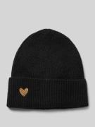 Pieces One Size Mütze mit Woll-Anteil Modell 'NIVA' in Black, Größe 1