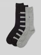 Tommy Hilfiger Socken aus Baumwoll-Mix in 3er Pack in Black, Größe 39-...