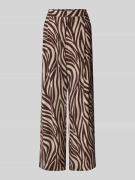 Mango Stoffhose aus Viskose-Mix im Allover-Look Modell 'NIKITA' in Bla...