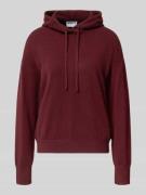Jake*s Casual Hoodie aus Kaschmir in Aubergine, Größe L
