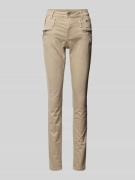 Buena Vista Skinny Fit Jeans mit Gesäßtaschen in Beige, Größe L