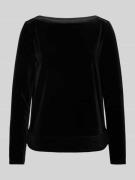 Emporio Armani Longsleeve mit U-Boot-Ausschnitt in Black, Größe XS