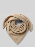 OPUS Schal mit Logo-Patch in Strick-Optik Modell 'Amadsi' in Beige, Gr...