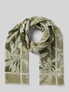 Marc O'Polo Schal mit Baumwolle und kurzen Fransen in Oliv, Größe 1