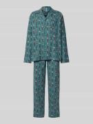 Jockey Pyjama mit Knopfleiste in Lind, Größe M
